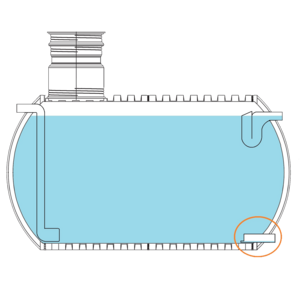 Tubulure de rétention