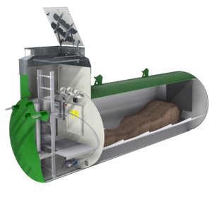 Citerne enterrée en acier pour pellets