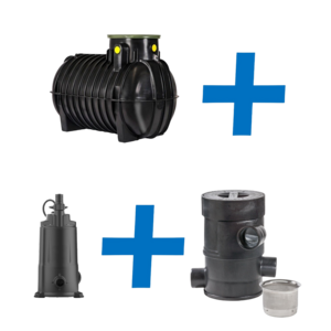 Set pour eau de pluie - pour l'arrosage du jardin Aqua-In